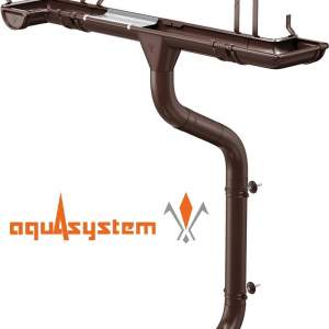 Водосточная система Aquasystem Ø125/90мм Pural/Pural Matt